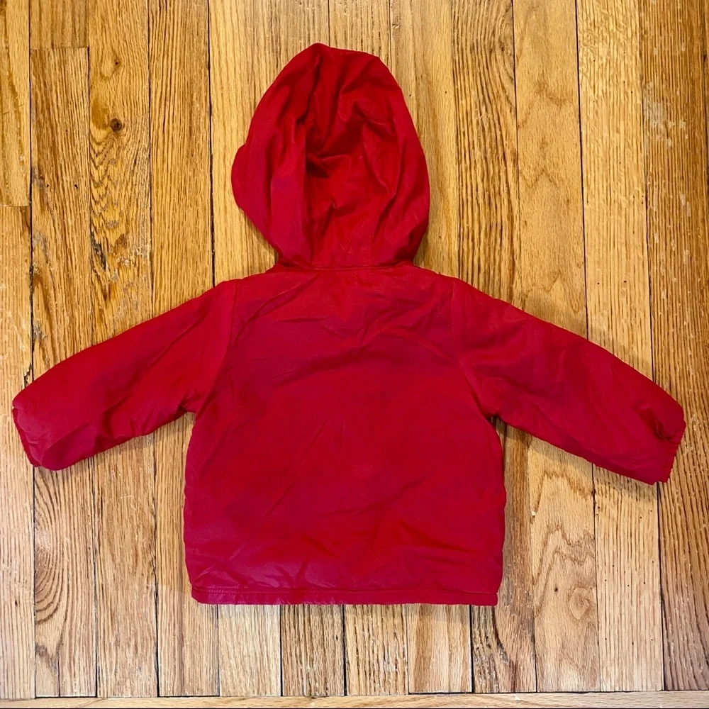 Petit Bateau Baby Red Windbreaker 12m